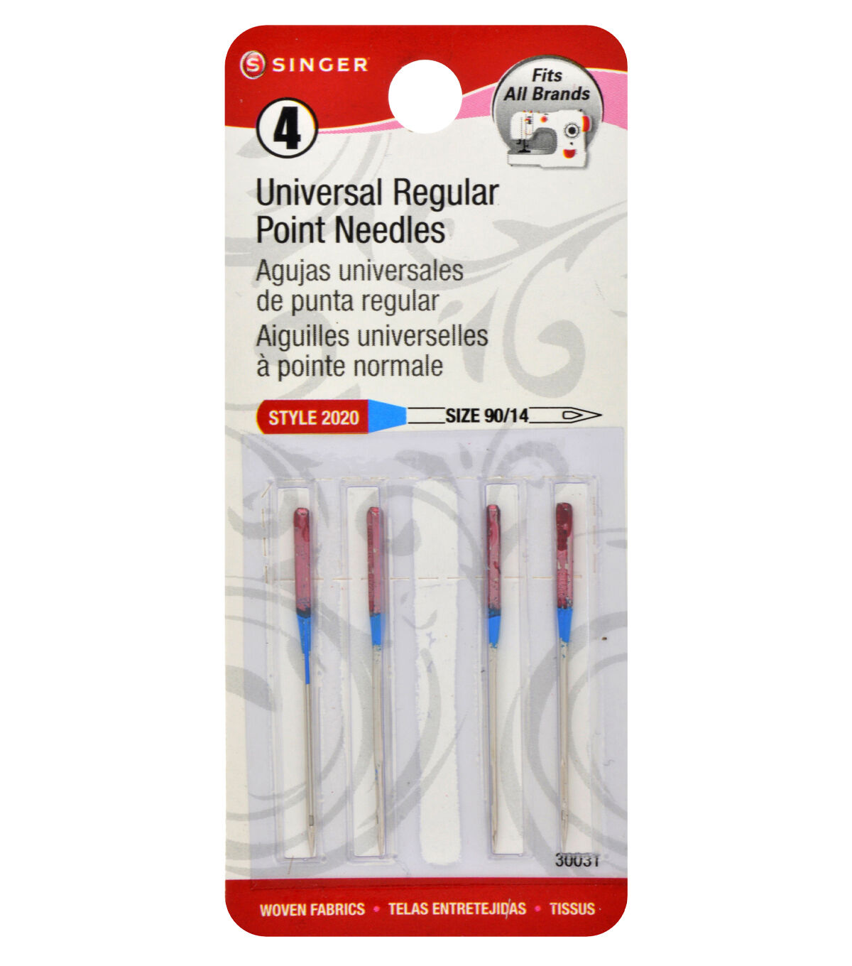 SINGER Universal Regular Point Needles 4ct