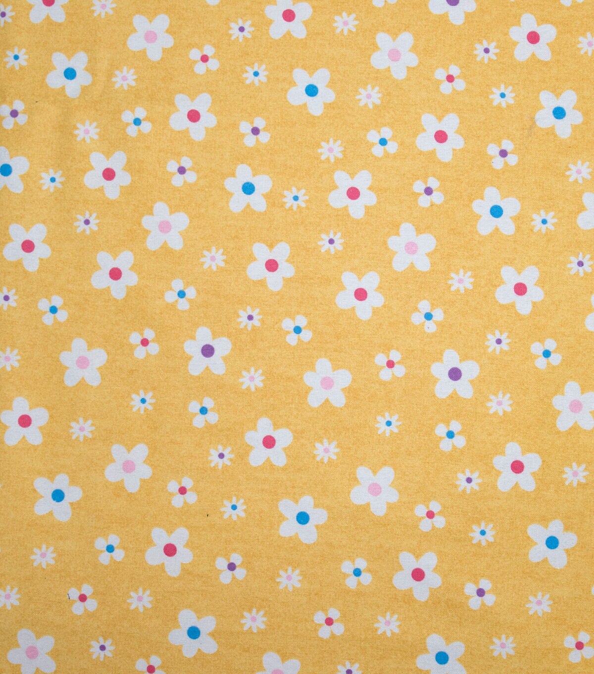 POP! Super Snuggle Floral On Yellow Fabric