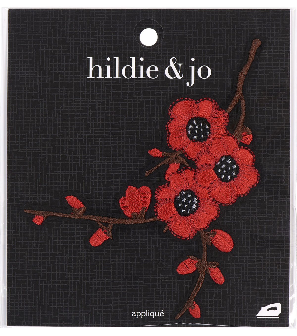 3.5 x 4 Cherry Blossoms Iron On Patch by hildie & jo