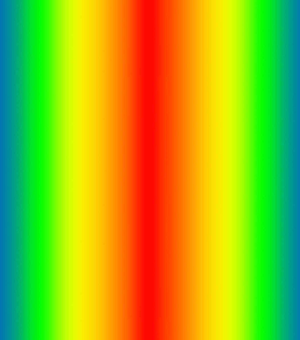 Novelty Cotton Fabric Ombre Rainbow