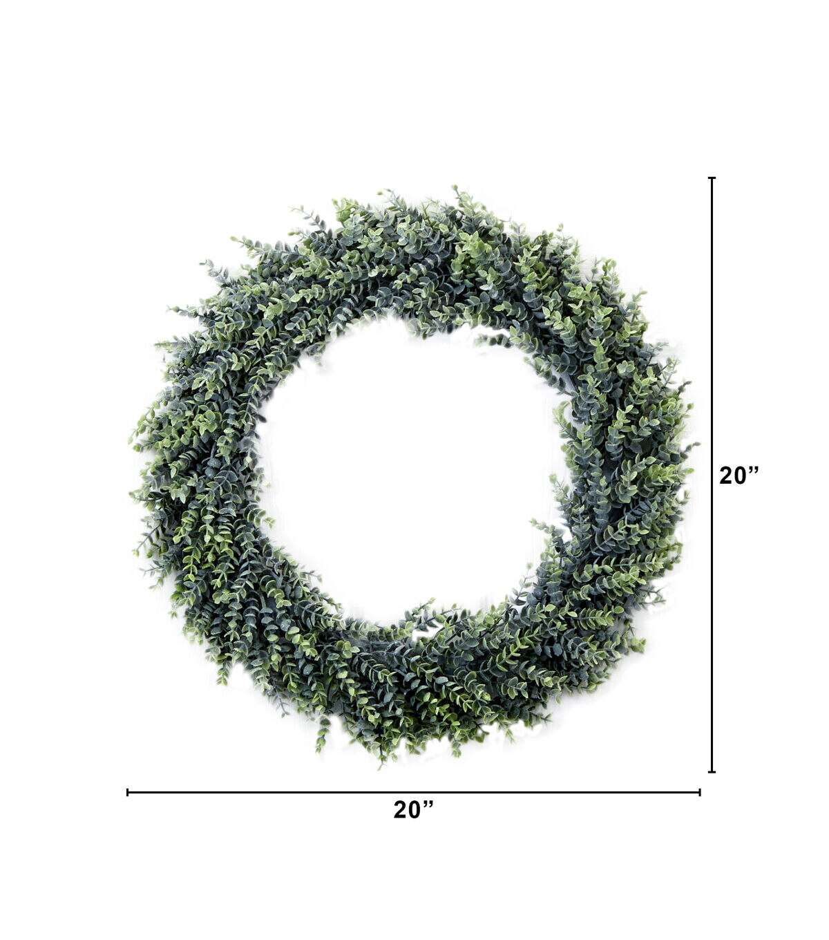 Nearly Natural 20 Green Artificial Eucalyptus Boxwood Wreath