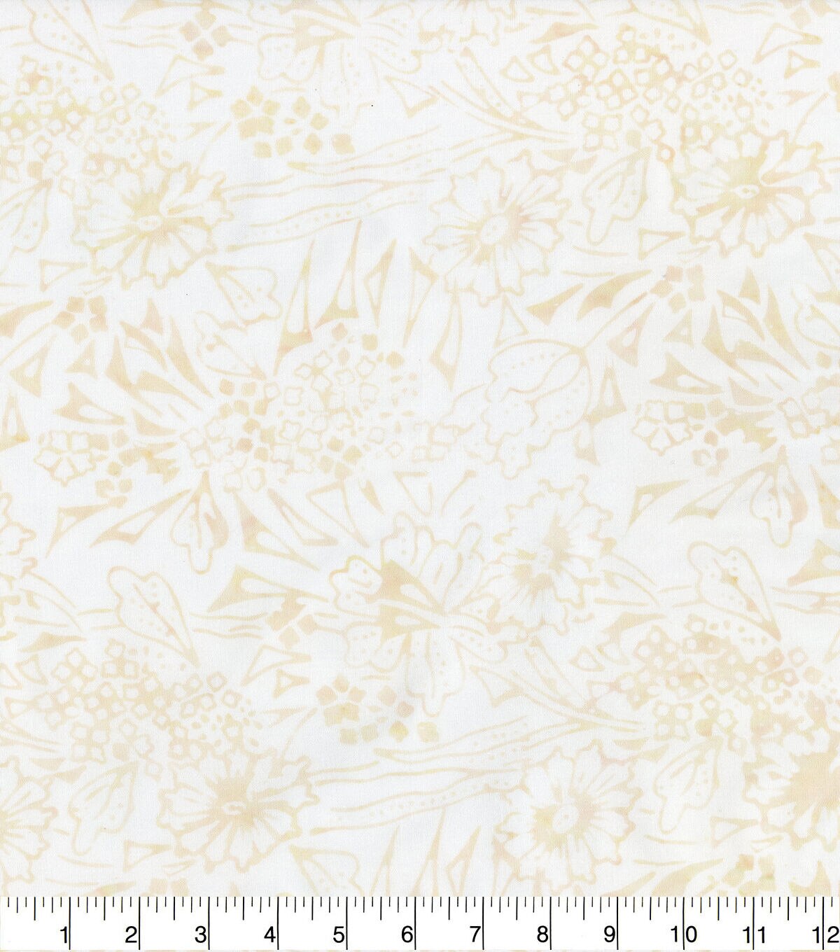 Hi Fashion Tribal Print Neutral Batik Cotton Fabric