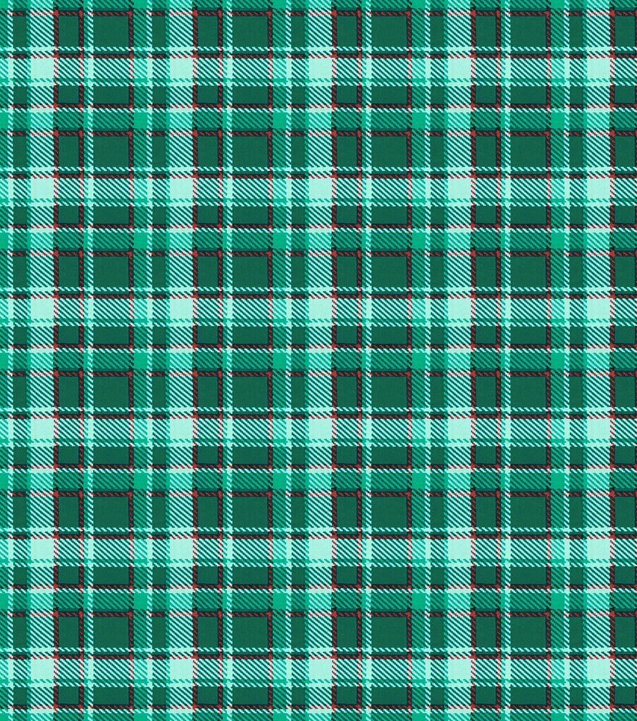 Green Red Plaid Super Snuggle Flannel Fabric