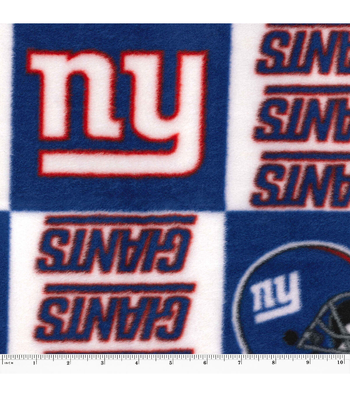 Fabric Traditions New York Giants Fleece Fabric Logo
