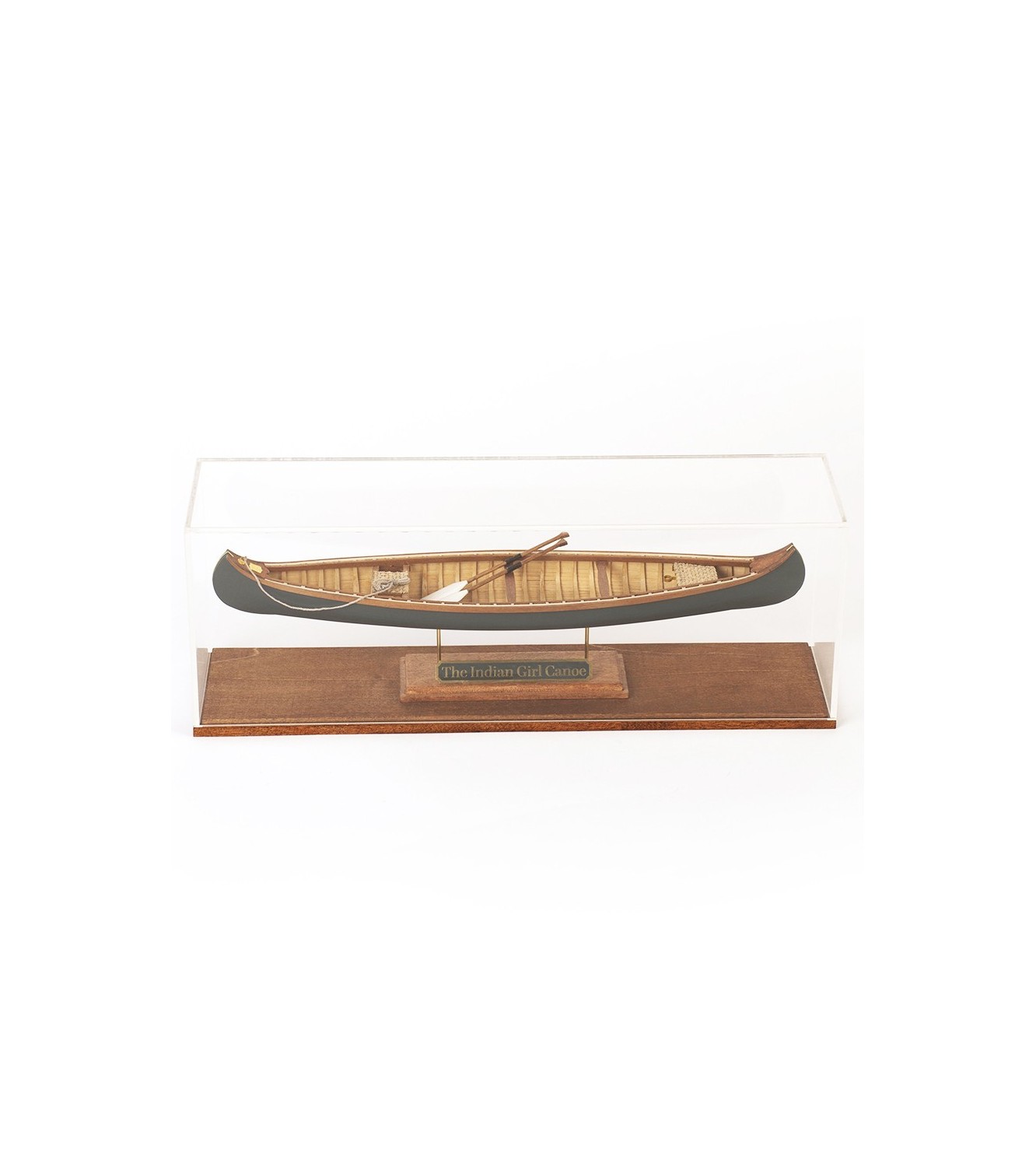 Methacrylate Showcase for The Indian Girl Canoe Model
