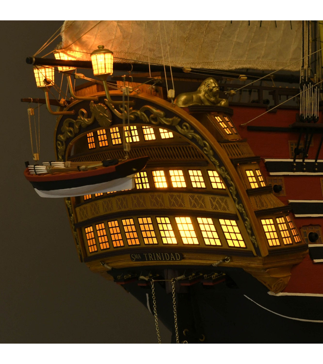 Ship of the Line Sant&iacute;sima TriNi&ntilde;ad 1:84. Wooden Model Ship Kit