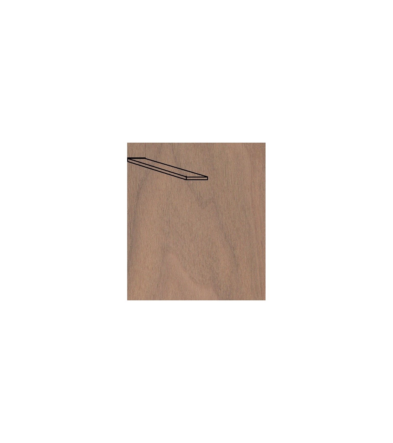 American Walnut Veneer Pack 0.6 x 6 x 1000 mm (20 Pcs.)
