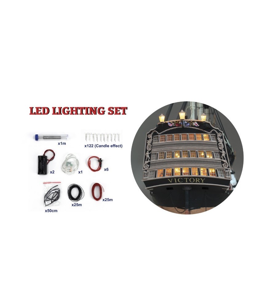 New LED Lighting Set for Model Ship HMS Victory