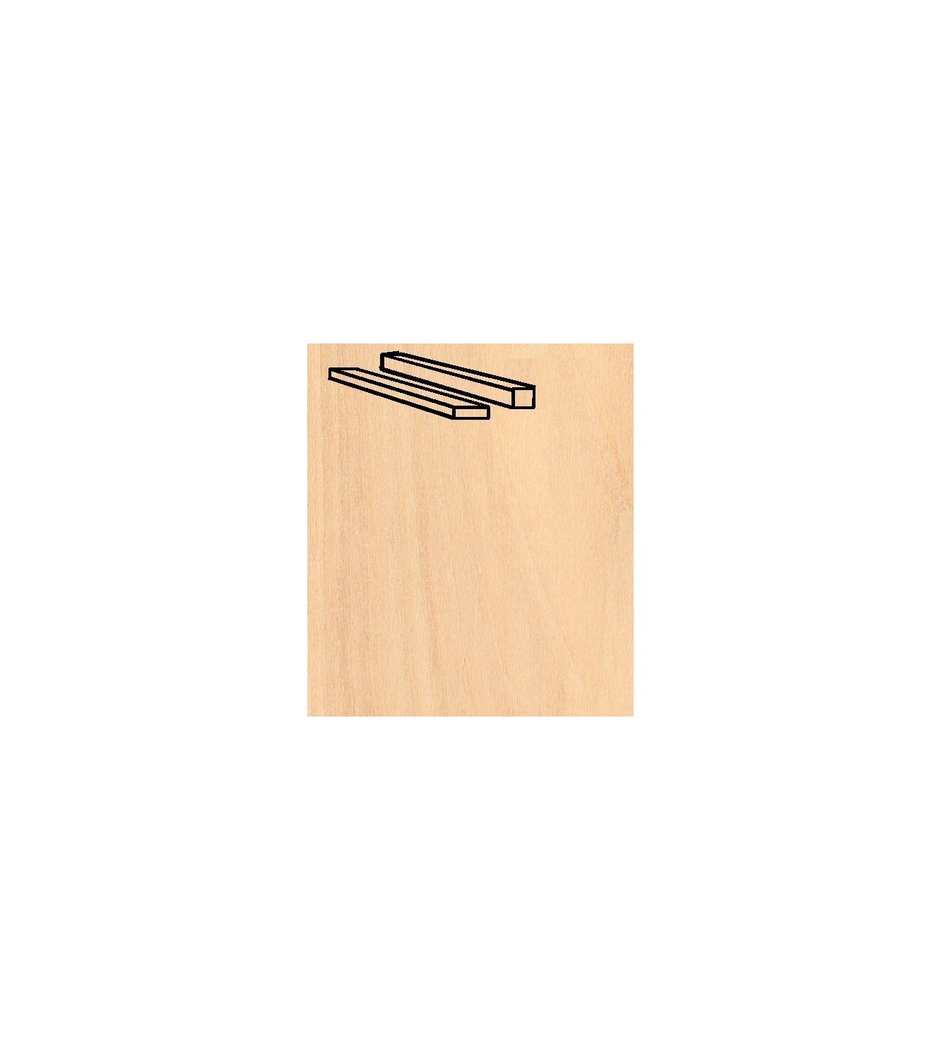 Birch Strips Pack 1.5 x 3 x 914 mm (25 Pcs.)