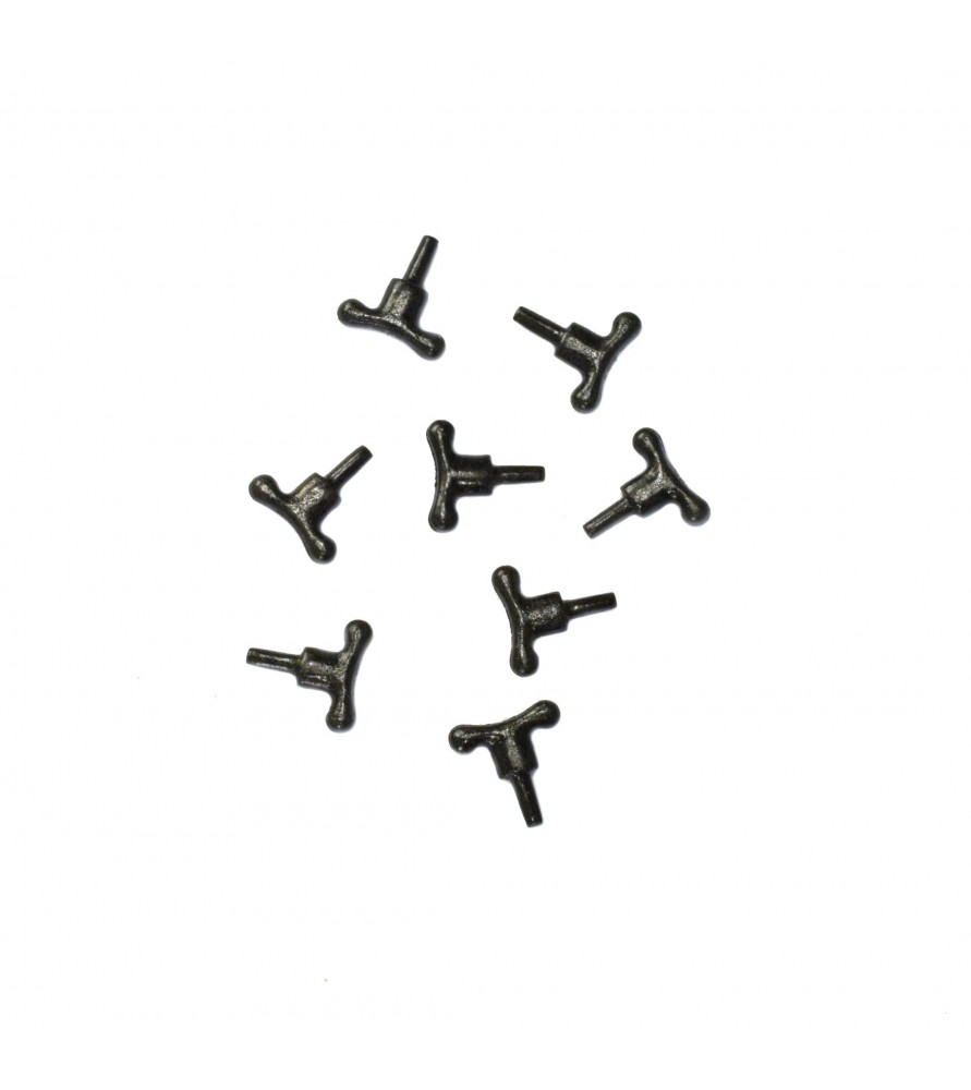 Black Metal Cleat 8 mm (8 Units)