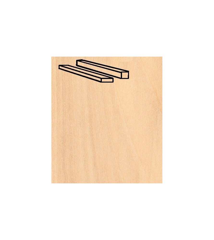 Birch Strips Pack 1.5 x 6 x 914 mm (25 Pcs.)