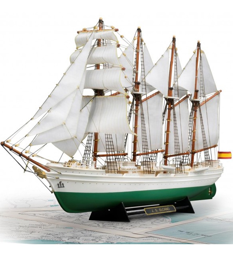 Training Ship Juan Sebasti&aacute;n Elcano & Esmeralda. 1:250 Wooden and Plastic Model Ship Kit