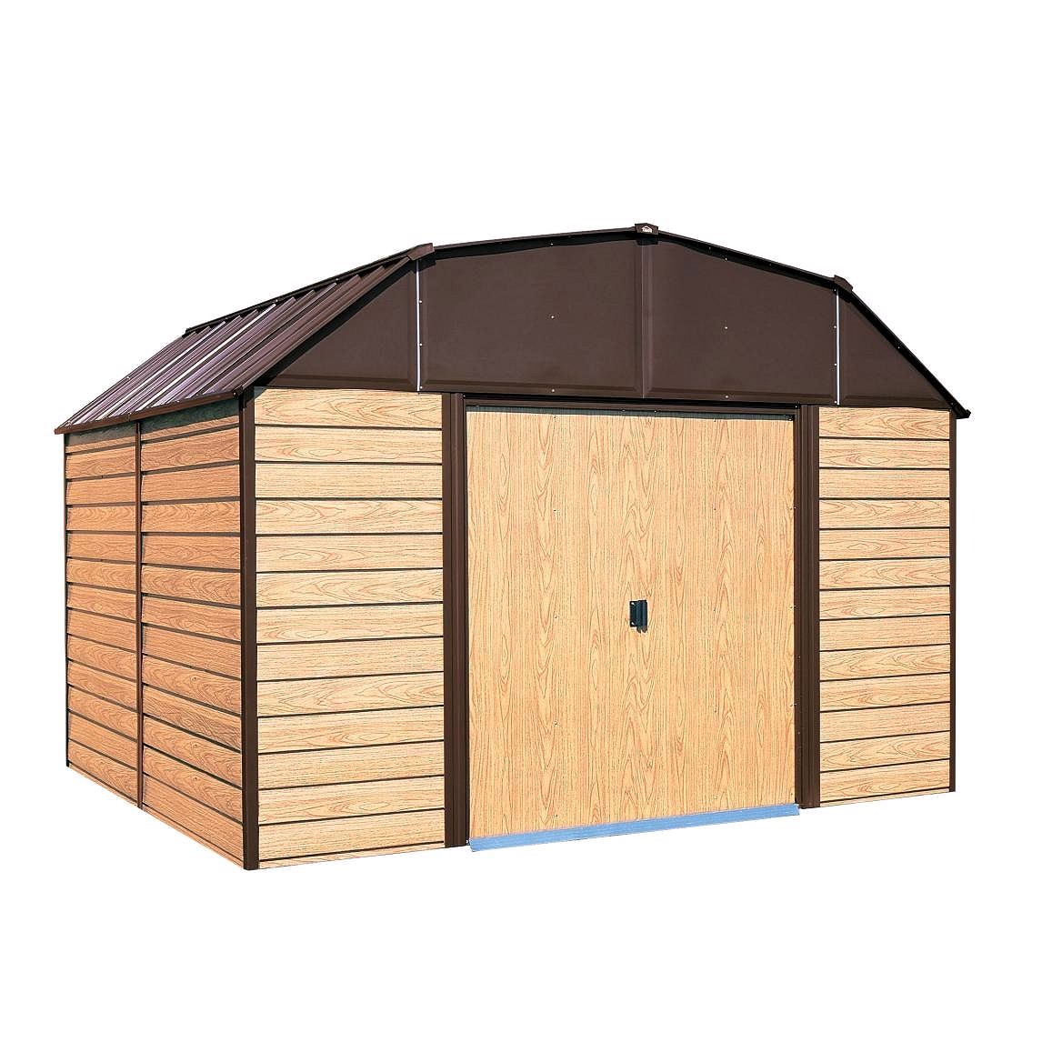 WH1014 Steel Storage Shed – 10’ x 14’ Outdoor Metal Shed with Gambrel Roof, 852 Cu.Ft Capacity