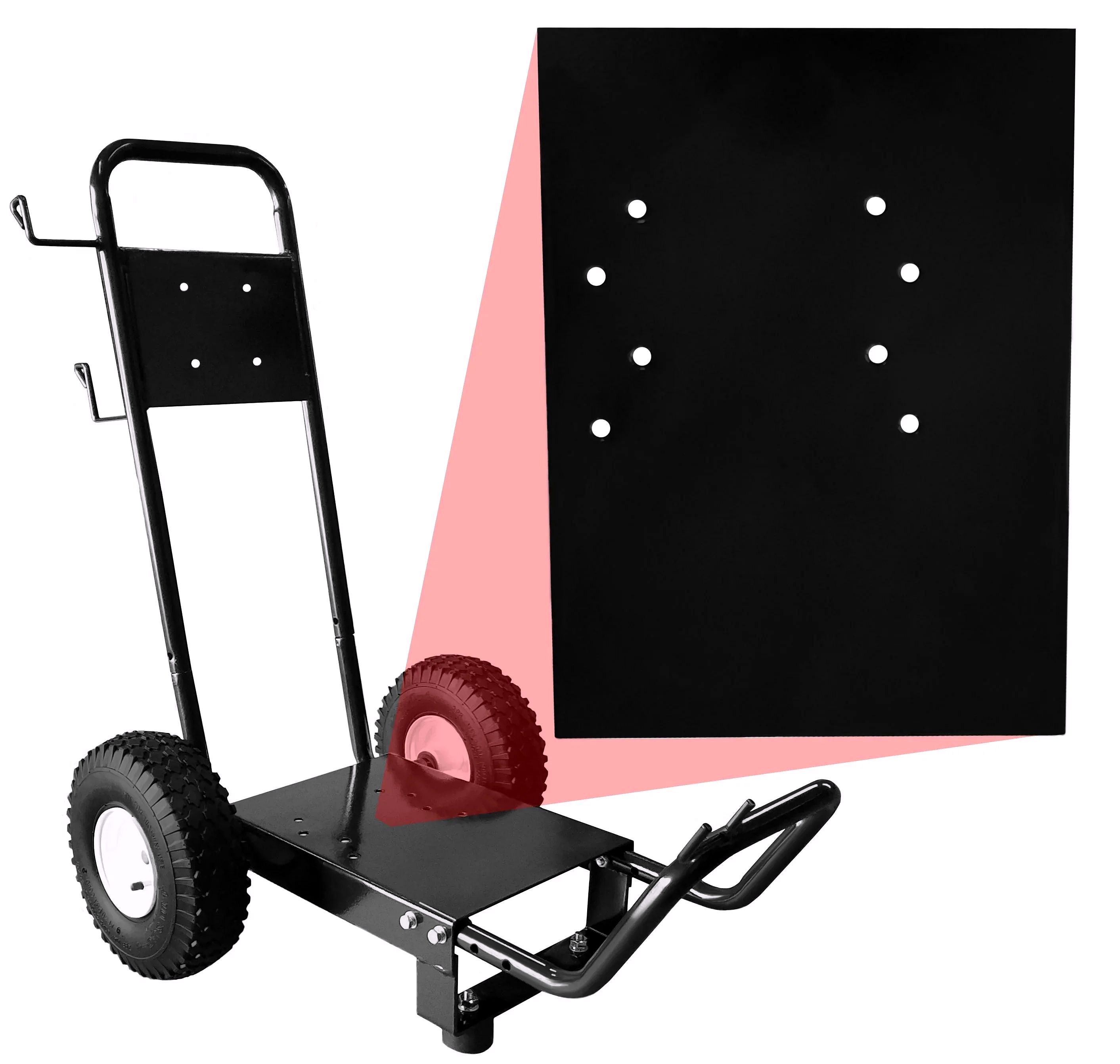 Professional Pressure Washer Cart Frame with Wheels & Push Handle