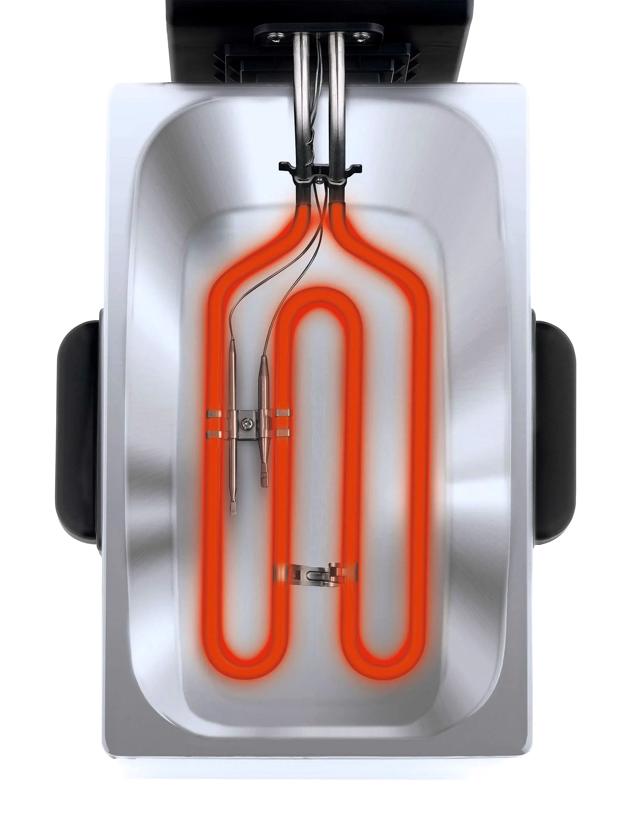 1.8L Stainless Steel Deep Fryer with Built-In Oil Filtration System