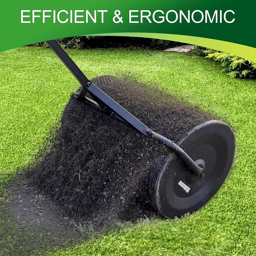 24-Inch Metal Handle Peat Moss & Compost Spreader (Model SP-001-JNN)