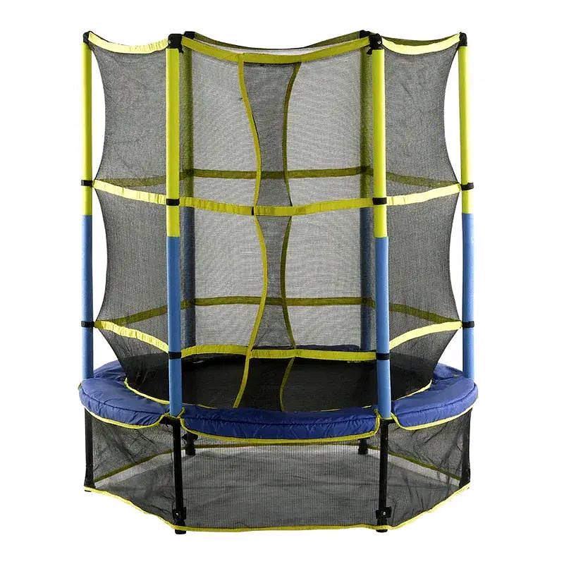 Upper Bounce 55″ Kids Trampoline with Safety Enclosure – Spring-Free Bungee Design, Quick Assembly