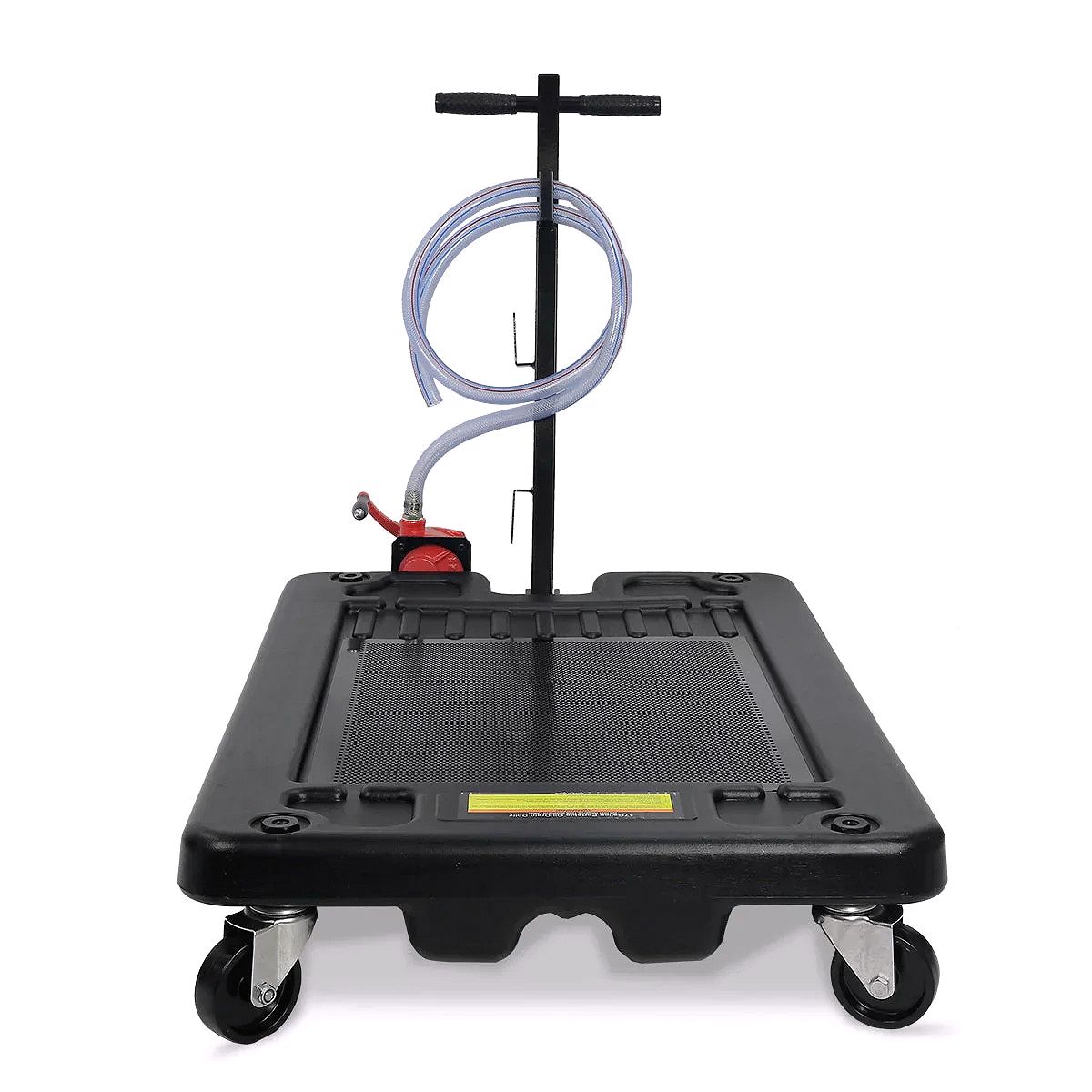 Oil Drain Container 17 Gallon with Pump Hose – Low Profile Car Drainer