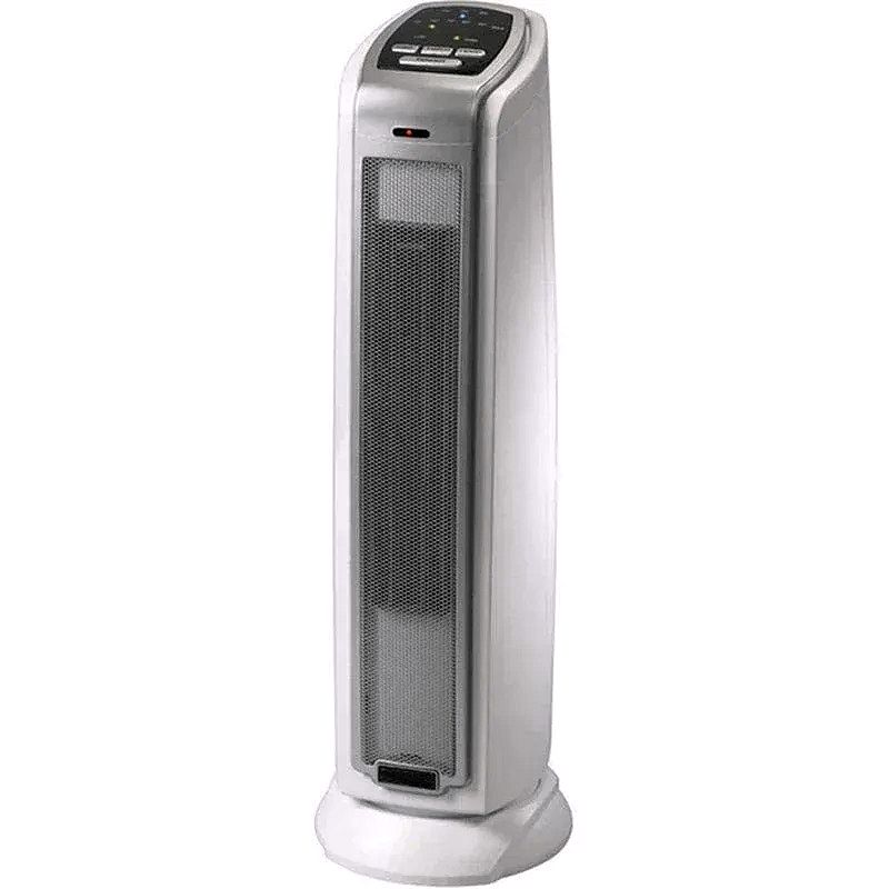 Oscillating Ceramic Tower Heater – Silver, 1500W