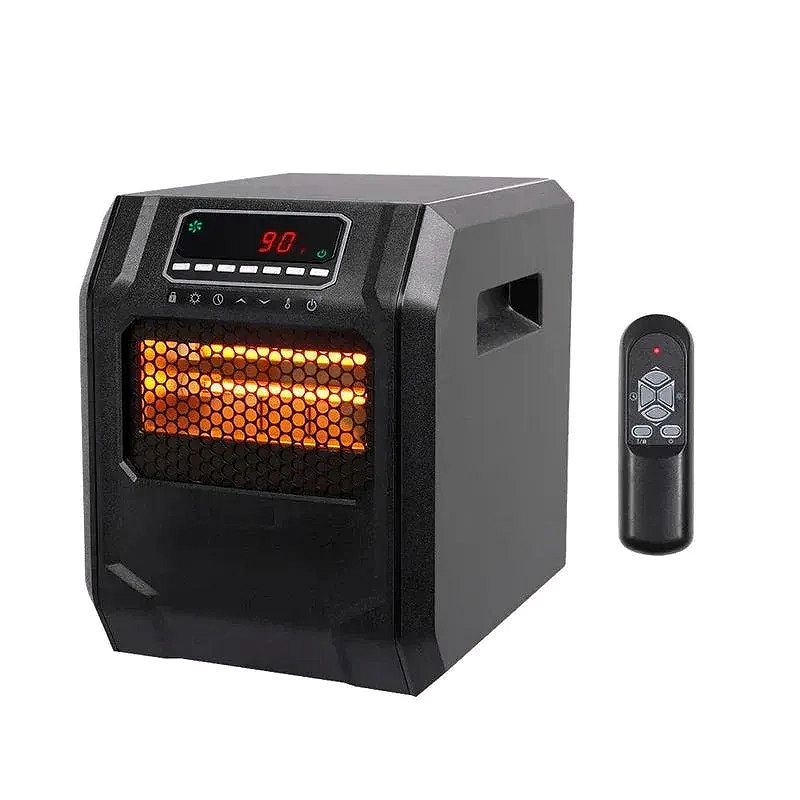 Portable Space Heater, 750W/1500W Infrared Heater with Remote & LED Display