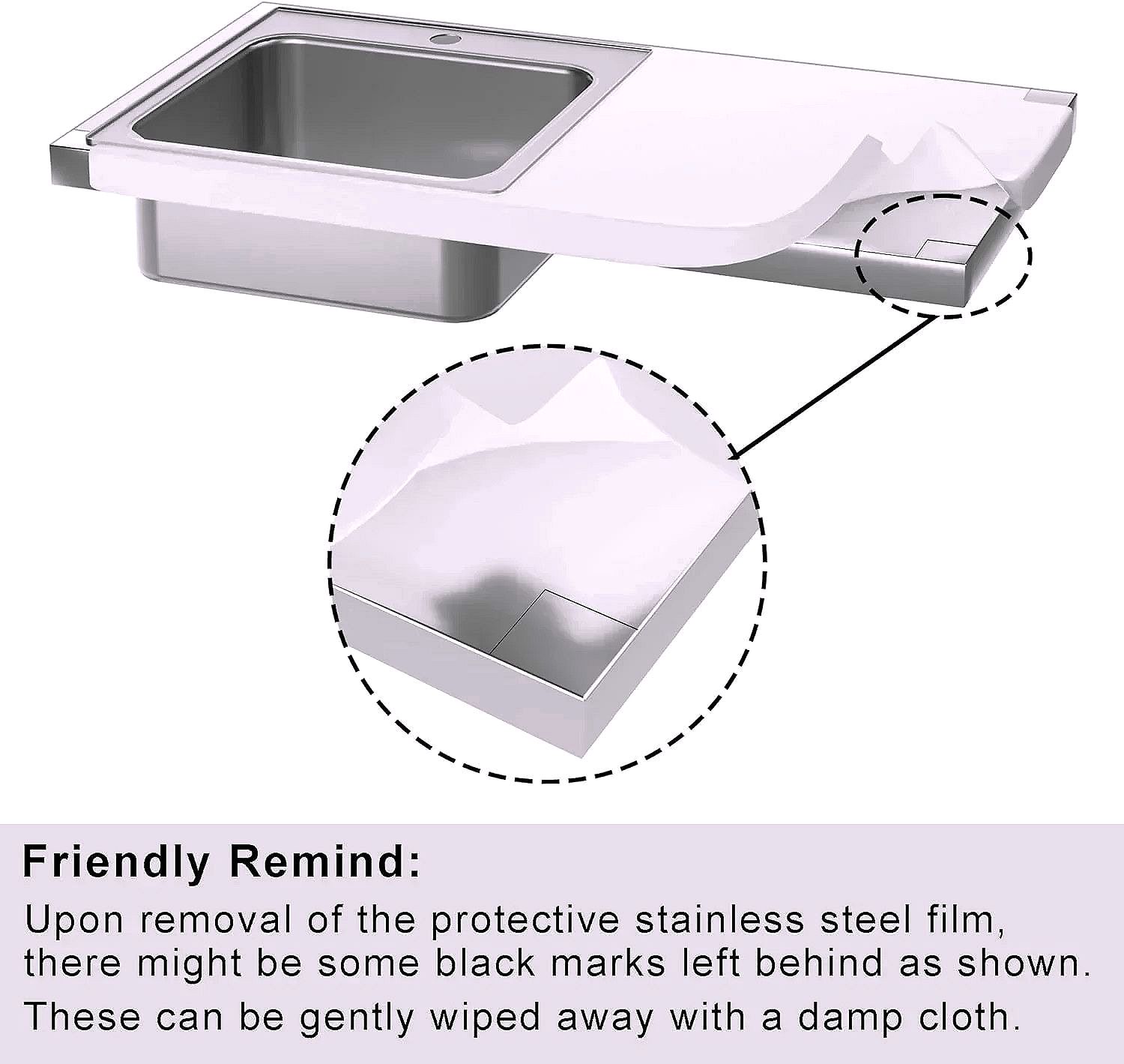 Outdoor Grill Table with Stainless Steel Sink – Metal Grill Cart Kitchen Island