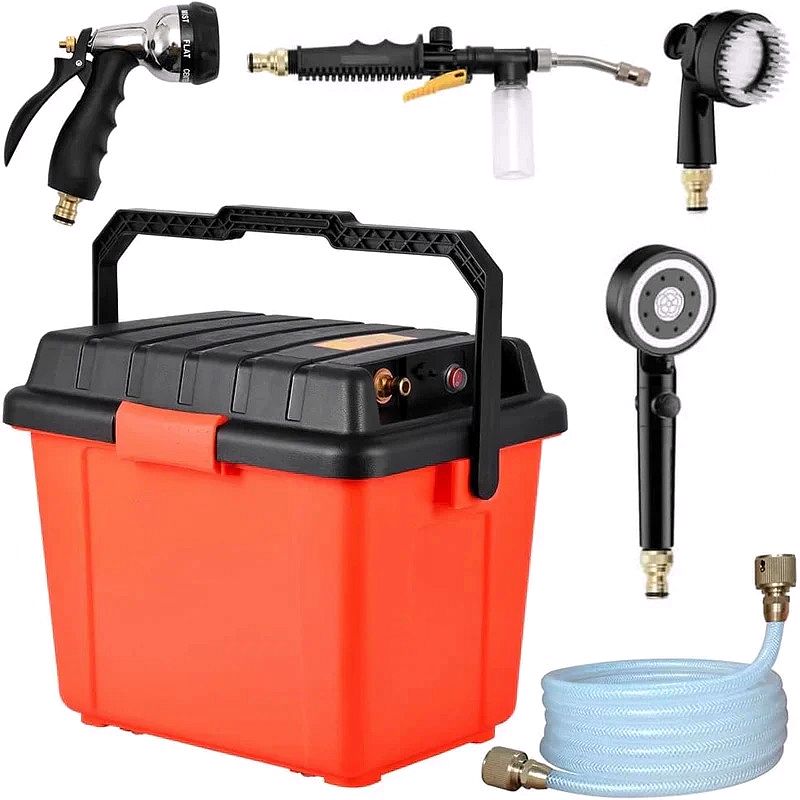Portable Outdoor Shower System – 6.6-Gallon High-Pressure Battery-Powered Shower for Camping