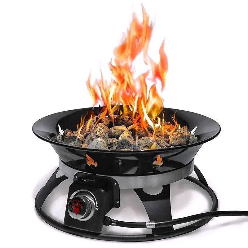 Portable Propane Fire Pit – 21” Smokeless Gas Firebowl, 58,000 BTU