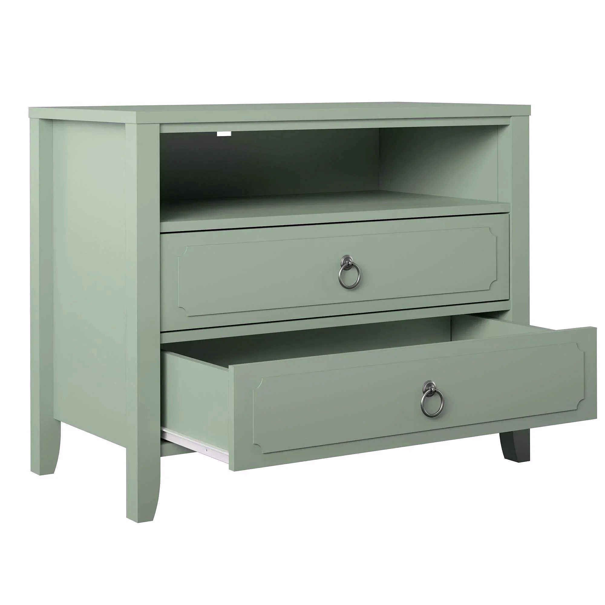 Drawer Nightstand – Soft Green Finish