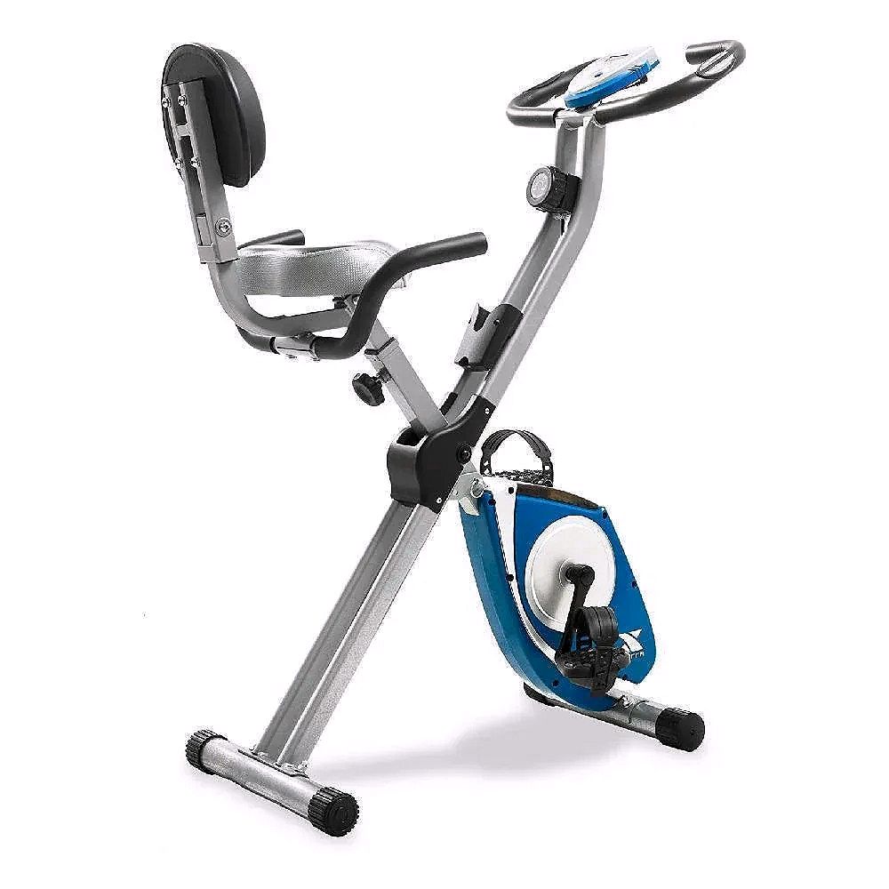 FB350 Folding Exercise Bike – Silver, Compact & Comfortable Home Workout