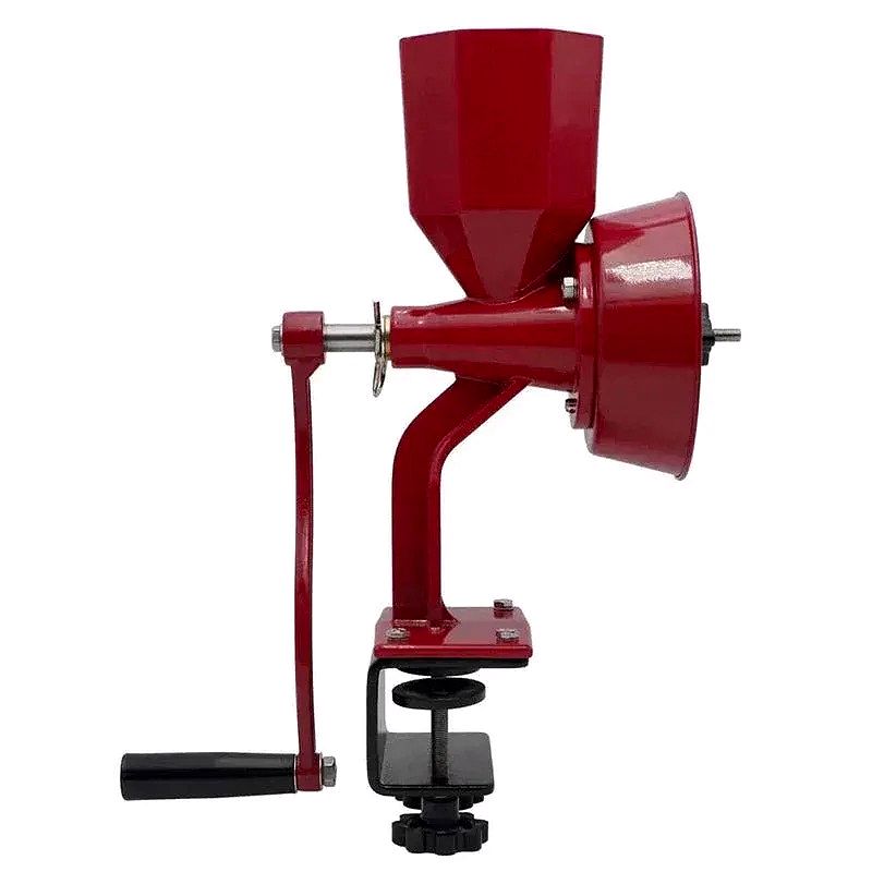 Red Miracle Deluxe Grain Mill – Manual Stone & Stainless Steel Mill for Dry and Oily Grains