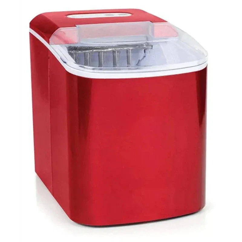 ICEB26RR Automatic Portable Countertop Ice Maker – Retro Red, 26 lbs/24H