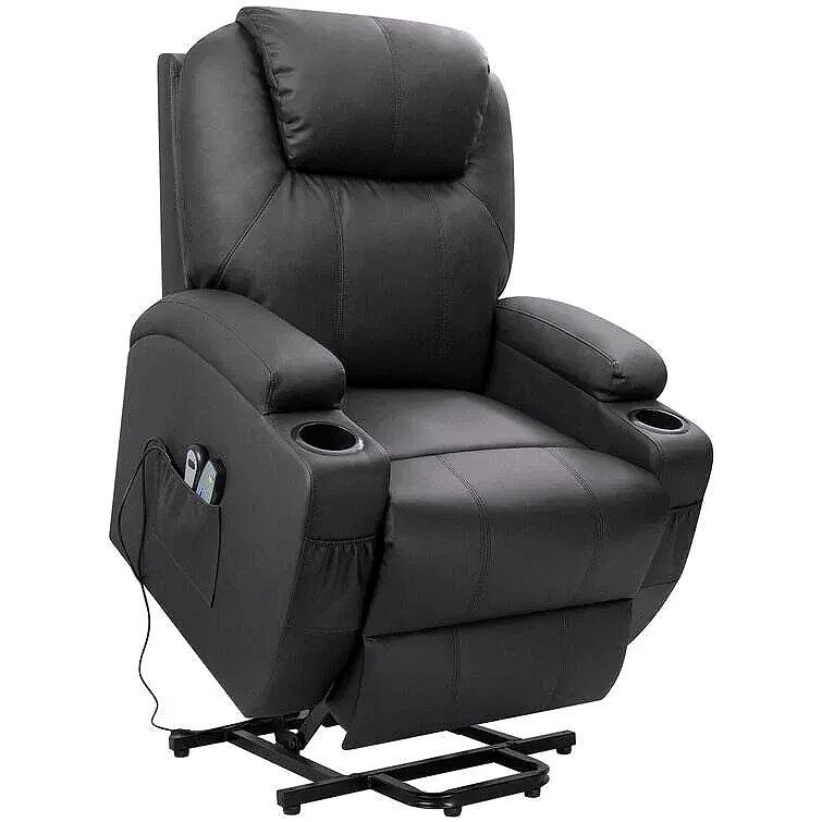 Faux Leather Power Lift Recliner Chair with Massage and Heat – Zero Gravity Comfort