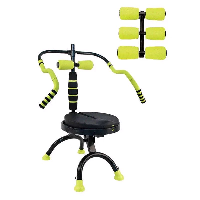 Total Body Fitness System with 6-Pack Back Roller – Abdominal & Full-Body Workout