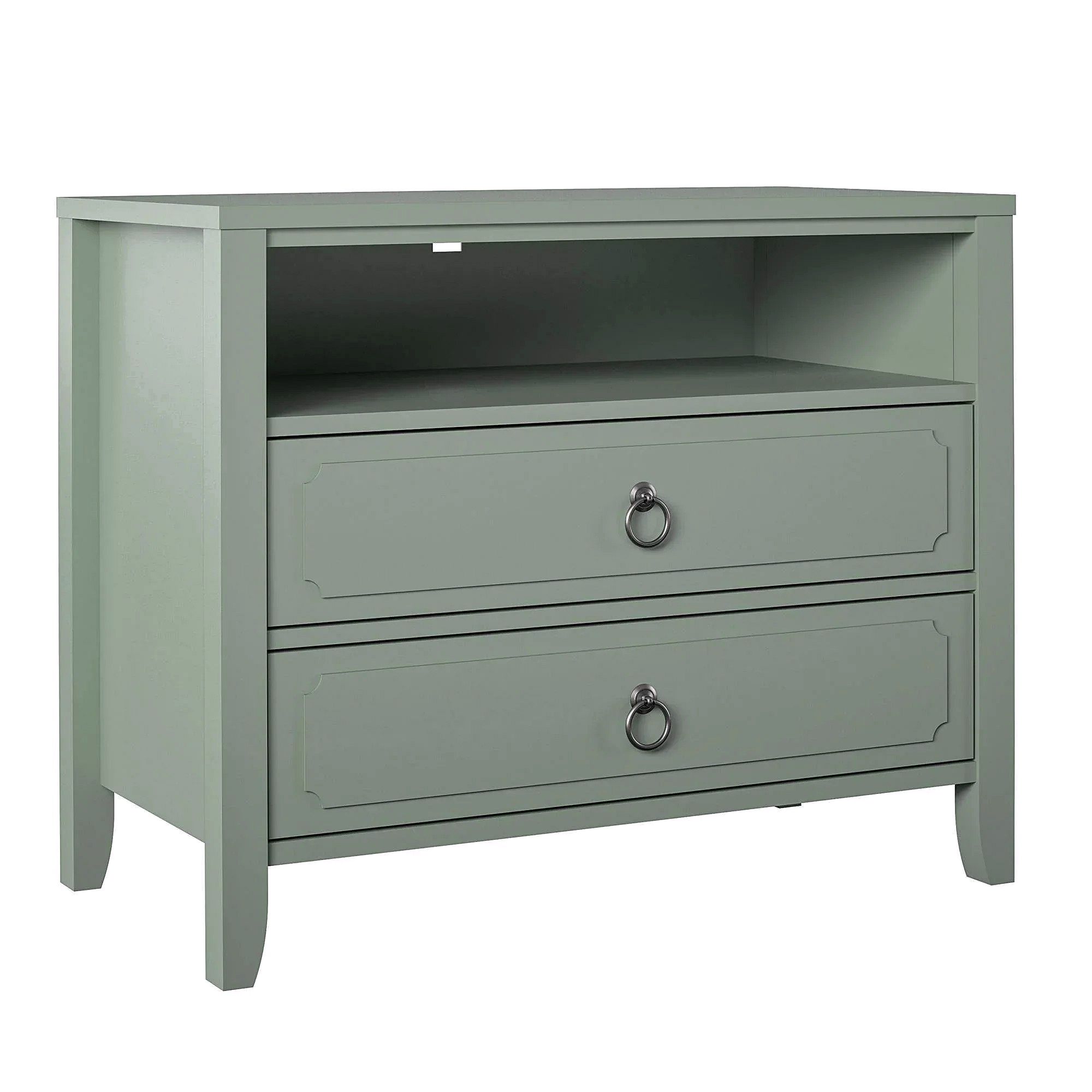 Drawer Nightstand – Soft Green Finish