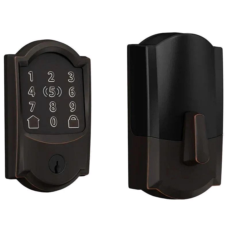 Encode Plus Smart Wi-Fi Deadbolt – Keyless Entry, Apple HomeKit & Alexa Compatible, Matte Black
