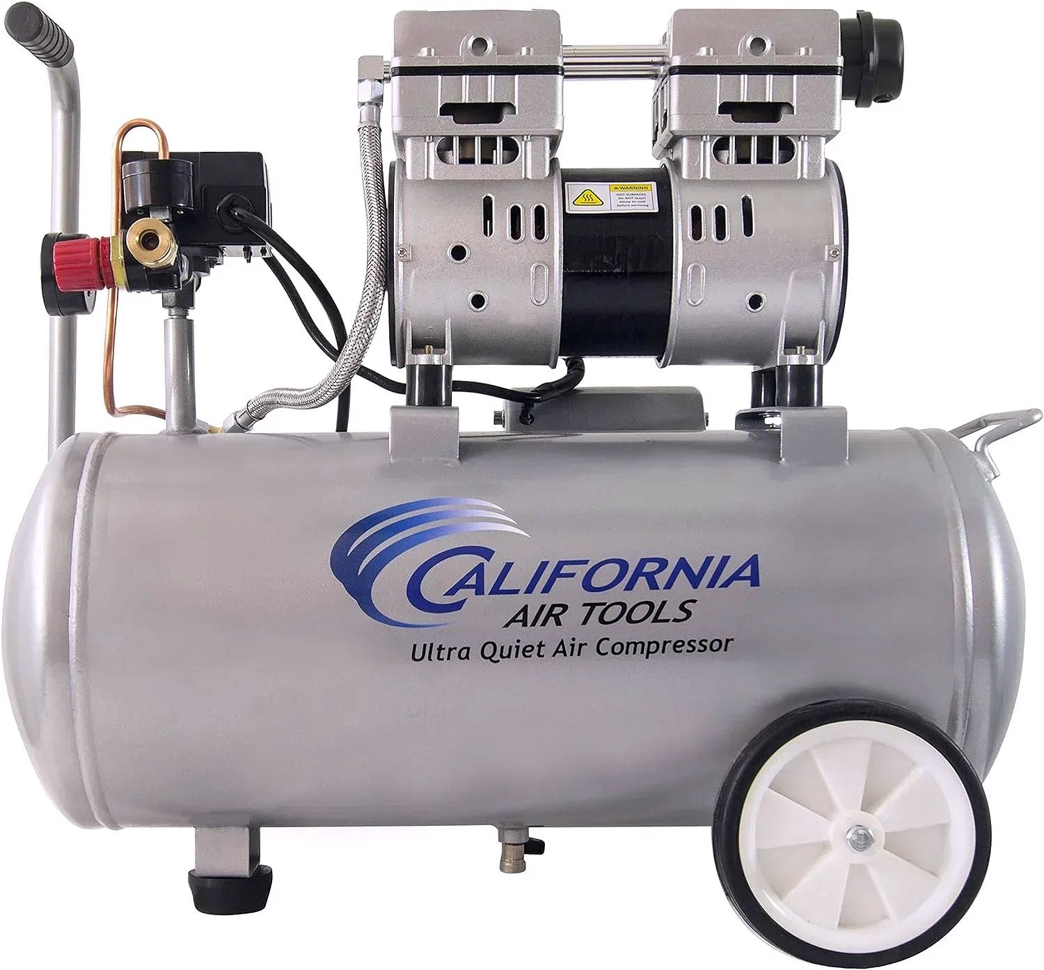 Air Tools 8010 Ultra Quiet Oil-Free Air Compressor – 1.0 HP, 8 Gallon, 120 PSI