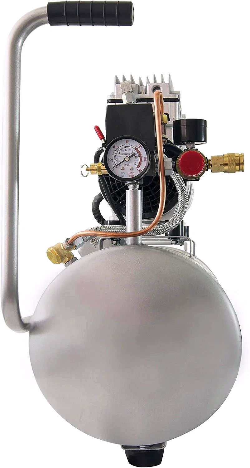 Air Tools 8010 Ultra Quiet Oil-Free Air Compressor – 1.0 HP, 8 Gallon, 120 PSI