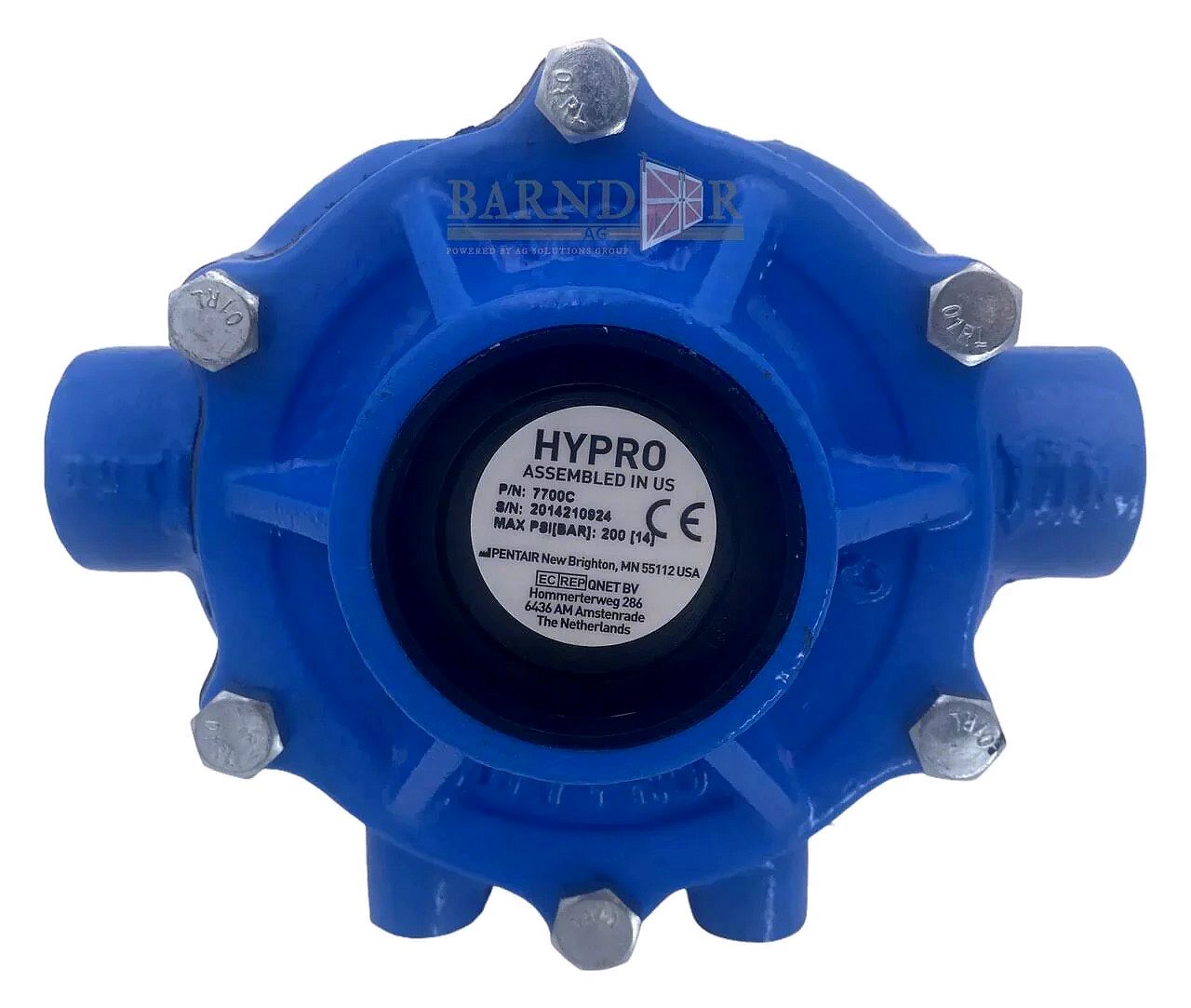 7700C Cast Iron Roller Pump – 22.4 GPM, 200 PSI, Heavy-Duty 7-Roller Design