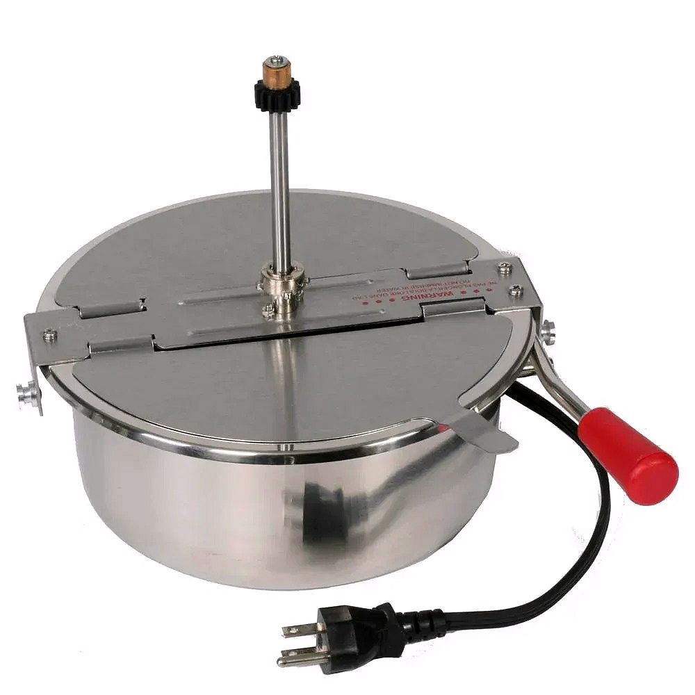 8 oz Replacement Kettle for Popcorn Machines – Stainless Steel, 860W