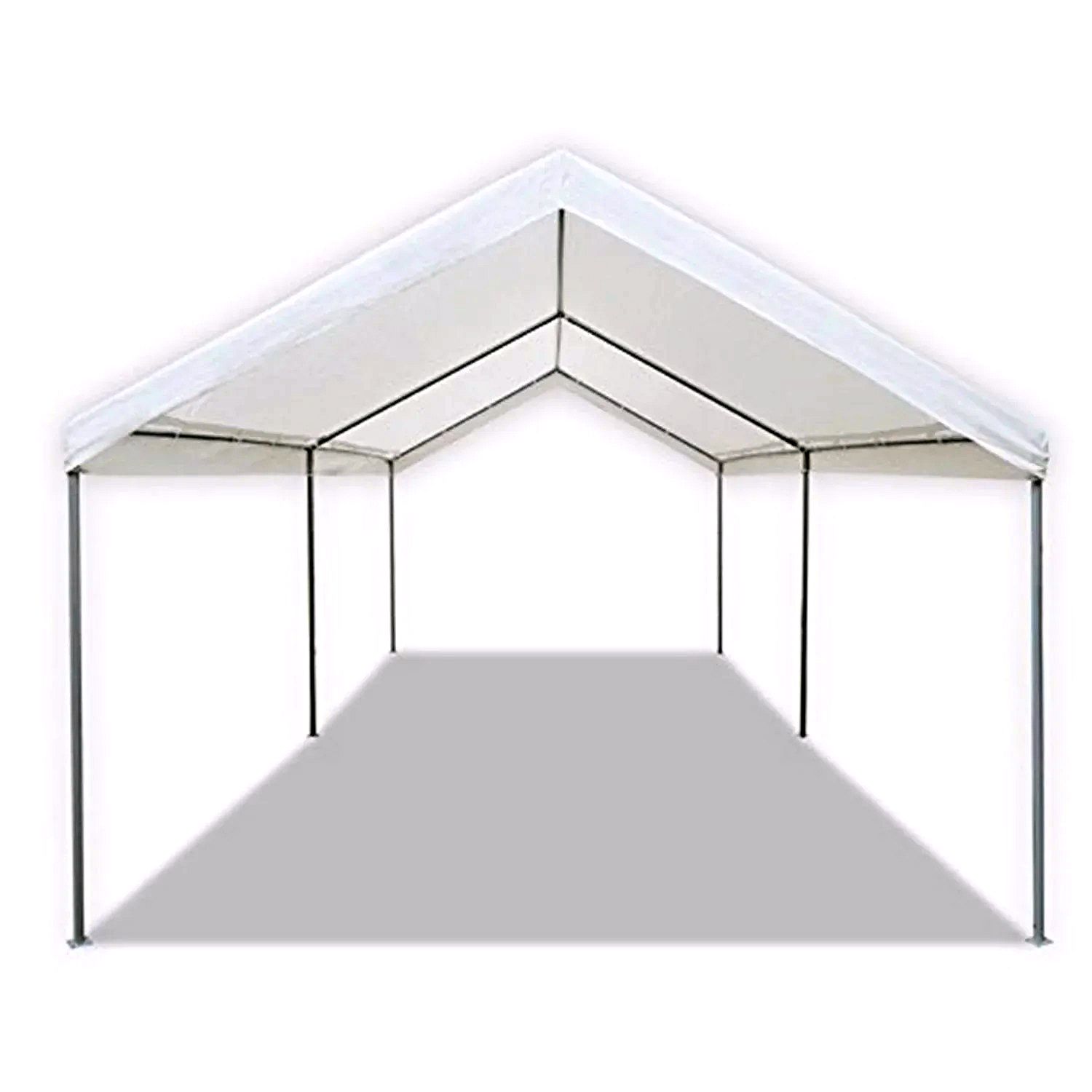 Caravan Canopy 10x20 ft Portable Garage – Heavy-Duty Outdoor Shelter, White