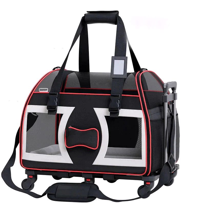 Bone Cruiser PRO Pet Travel Carrier – Removable Wheels & Dual Telescopic Handle