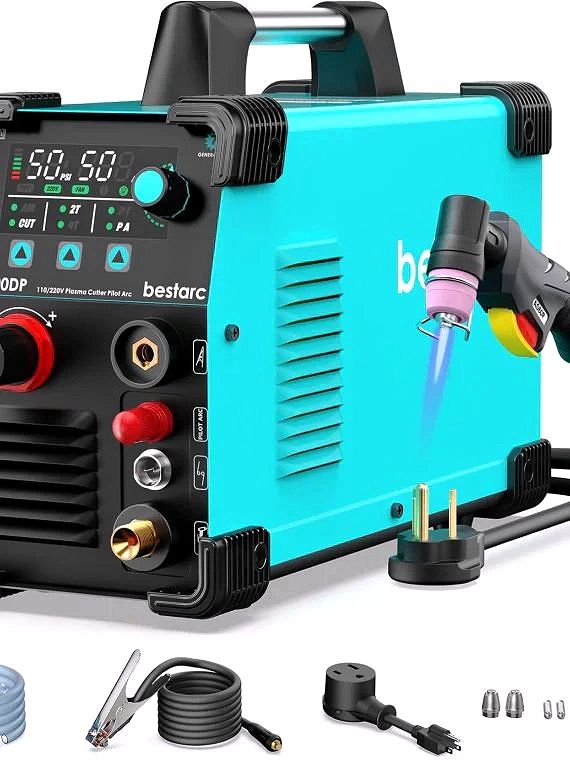 BTC500DP 7th Gen Digital Plasma Cutter – 50A, Dual Voltage 110/220V, Advanced Display