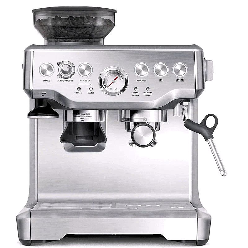 Barista Express Espresso Machine – Brushed Stainless Steel, Manual Control, Integrated Grinder