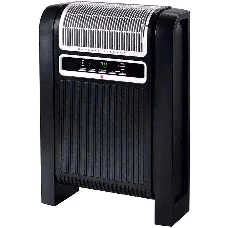 1500W Portable Digital Cyclonic Ceramic Space Heater – Black