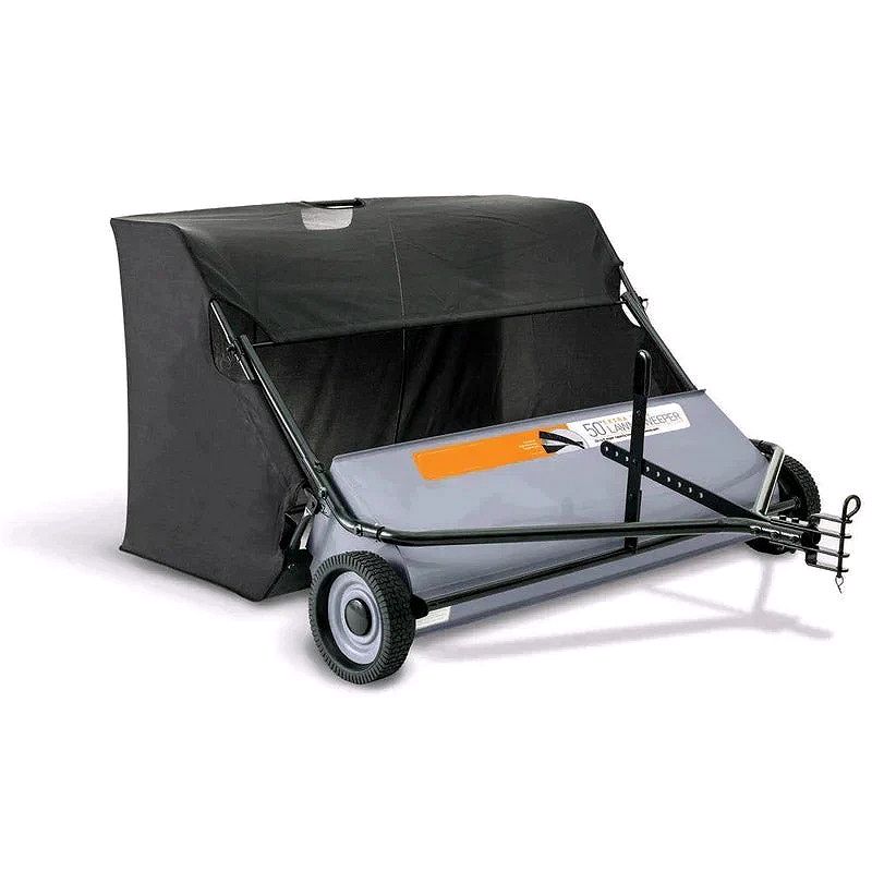50-Inch Lawn Sweeper with 26 Cu. Ft. Heavy-Duty Collector Bag