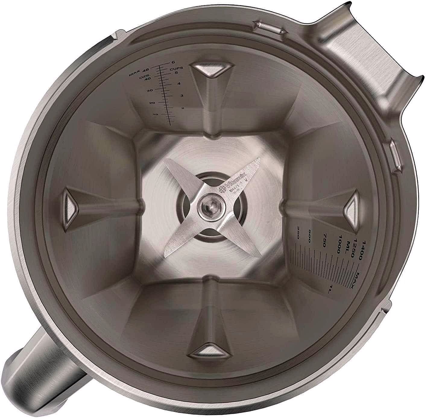 48 oz Stainless Steel Blender Container – Durable & BPA-Free Lid