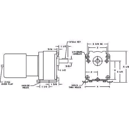 3M327 AC Gear Motor – 6.1 RPM, TEFC, 115V, Heavy-Duty Industrial Duty
