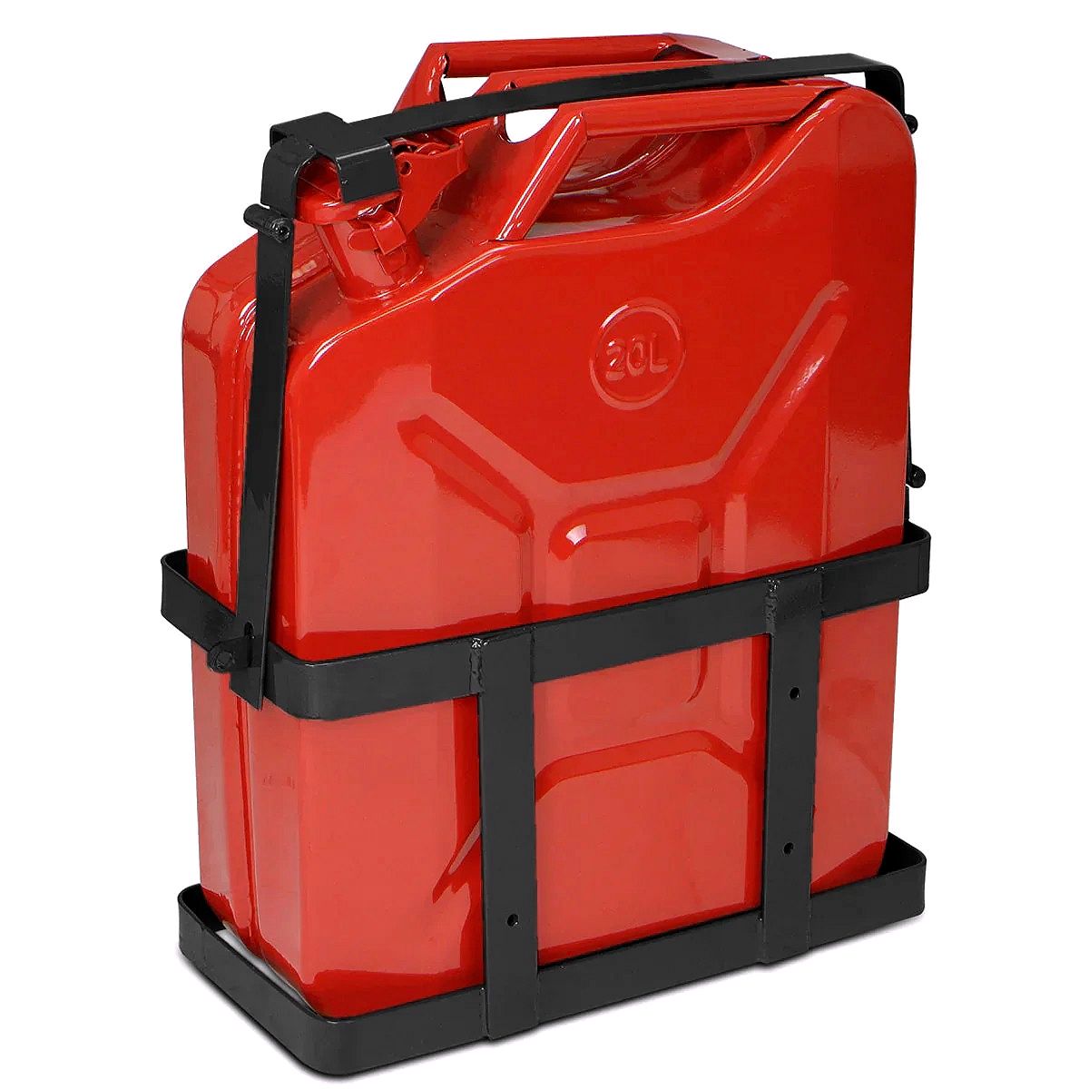 5-Gallon (20L) NATO-Style Steel Jerry Can – Gas & Diesel Fuel Tank with Spout