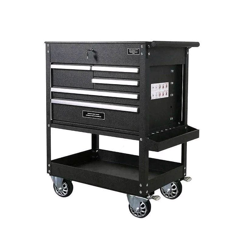 32.75-Inch 5-Drawer Tool Utility Cart – Black