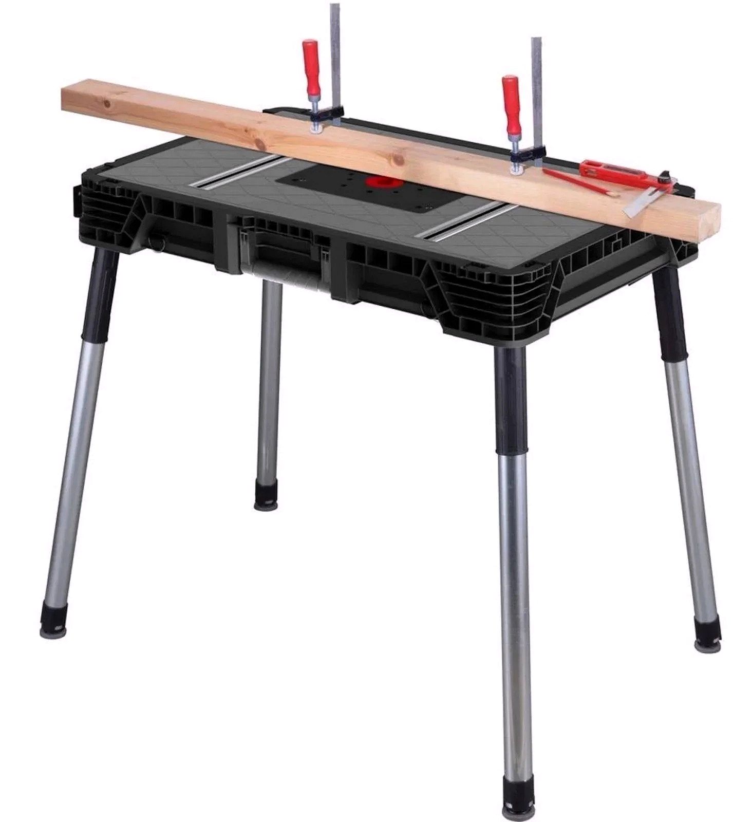 1.8 ft. x 3 ft. Portable Jobsite Workbench – 1500 lbs. Capacity